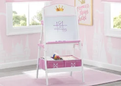 Princess Crown Wooden Activity Easel with Storage