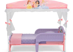 Princess Plastic Toddler Bed with Canopy