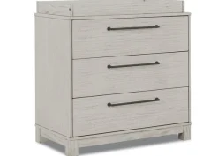 Rustic 3 Drawer Dresser with Interlocking Drawers