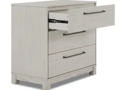 Rustic 3 Drawer Dresser with Interlocking Drawers