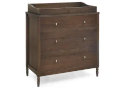 Serena 3 Drawer Dresser with Changing Top and Interlocking Drawers