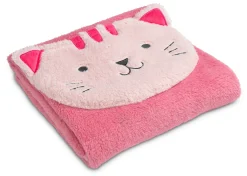 Sherpa Throw Blanket with Storage Pocket for Kids