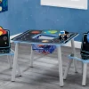 Space Adventures Kids Wood Table and Chair Set with Storage