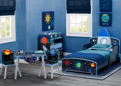 Space Adventures Rocket Ship Wood Toddler Bed