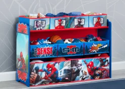 Spider-Man Deluxe 9 Bin Design and Store Toy Organizer