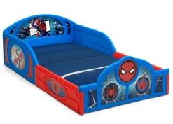 Spider-Man Sleep and Play Toddler Bed with Built-In Guardrails