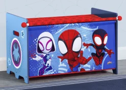 Spidey and His Amazing Friends Toy Box with Retractable Fabric Top
