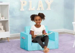 Unicorn Cozee Flip Out Chair - 2-in-1 Convertible Chair to Lounger for Kids