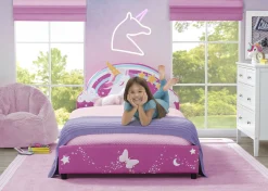 Unicorn Upholstered Twin Bed