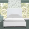 Upholstered Twin Bed with Headboard