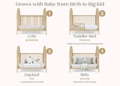 Vivi 4-in-1 Convertible Crib