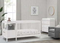 Zoe 5-in-1 Convertible Crib and Changer